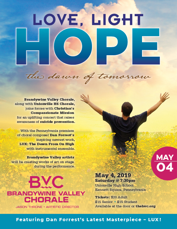 Love, Light, Hope flyer